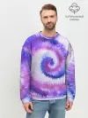 Мужской свитшот базовый / TIE-DYE PURPLE