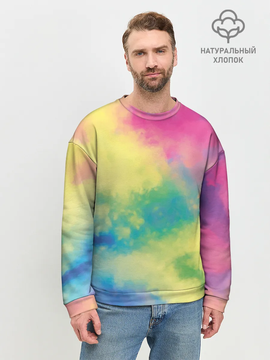 Мужской свитшот базовый / Tie-Dye