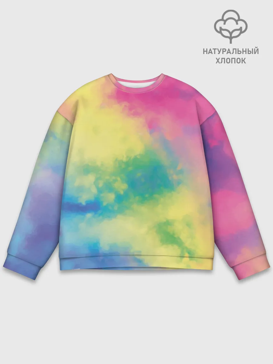 Мужской свитшот базовый / Tie-Dye