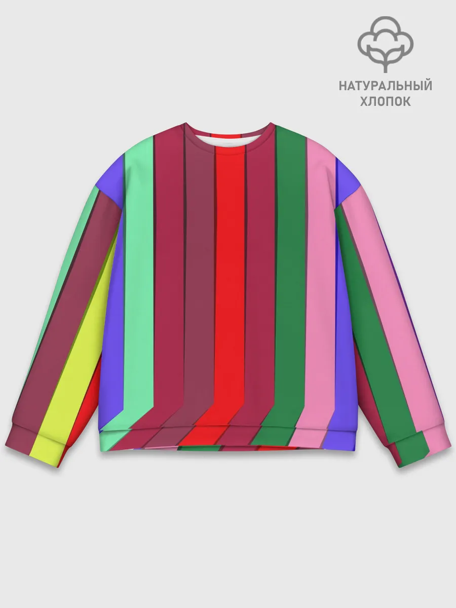 Мужской свитшот базовый / радуга