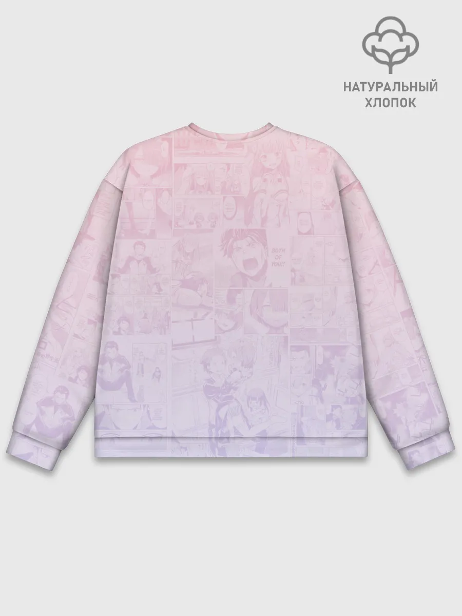 Мужской свитшот базовый / Re:Zero, Рам и Рем