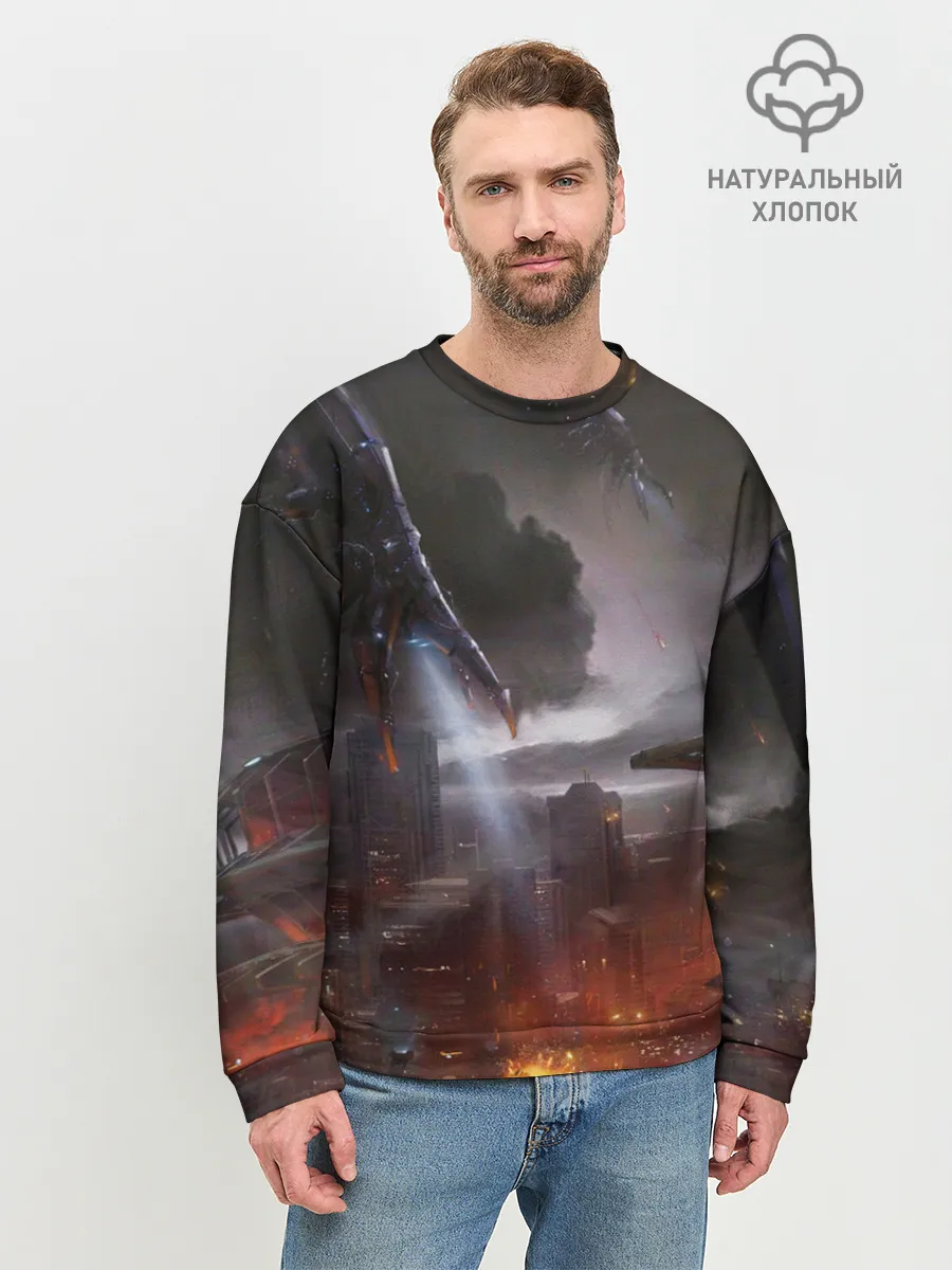 Мужской свитшот базовый / Mass Effect 3