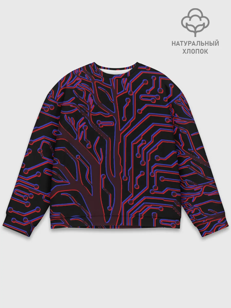 Мужской свитшот базовый / Cyberpunk 2077