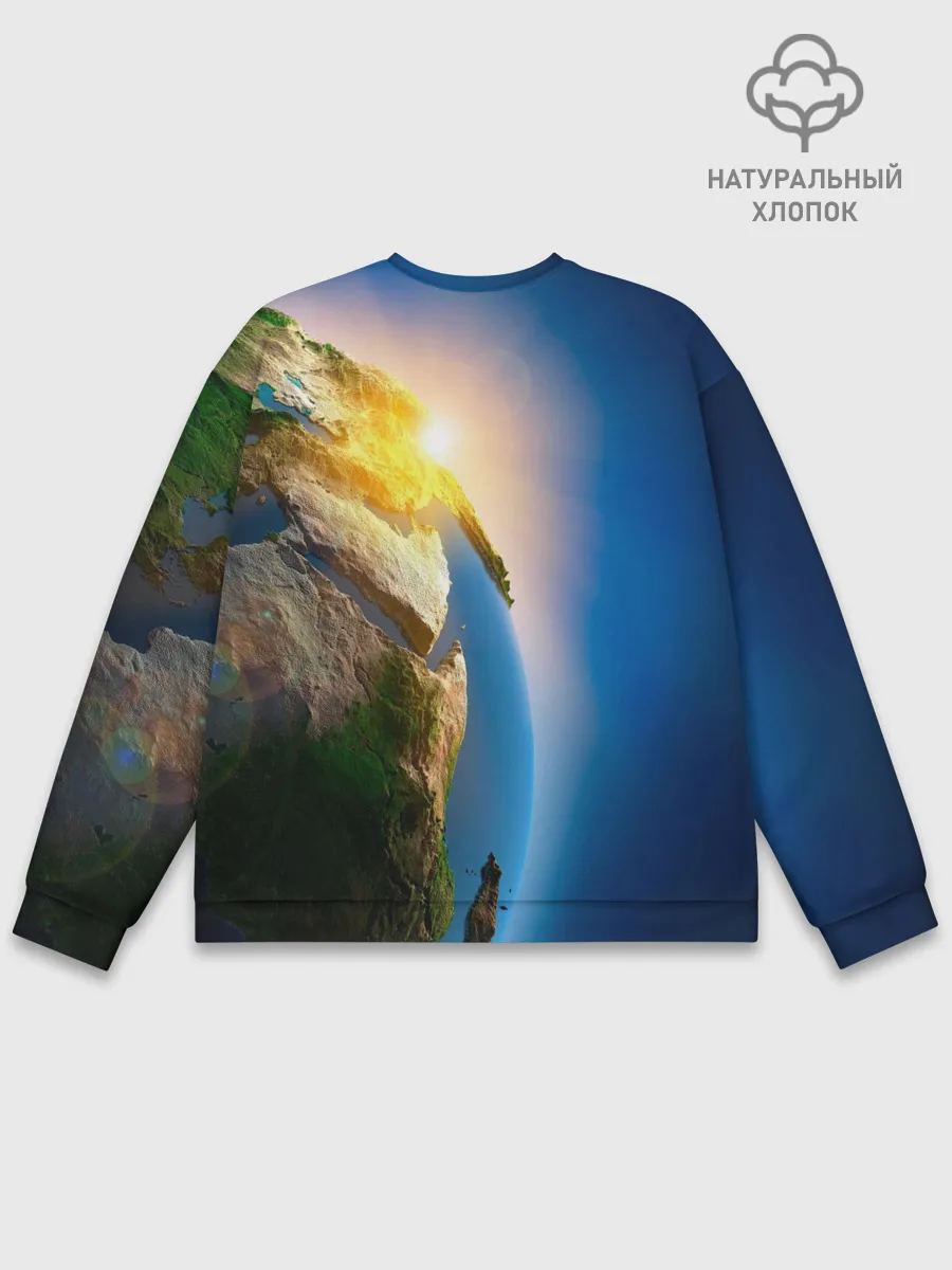 Мужской свитшот базовый / Планета Земля