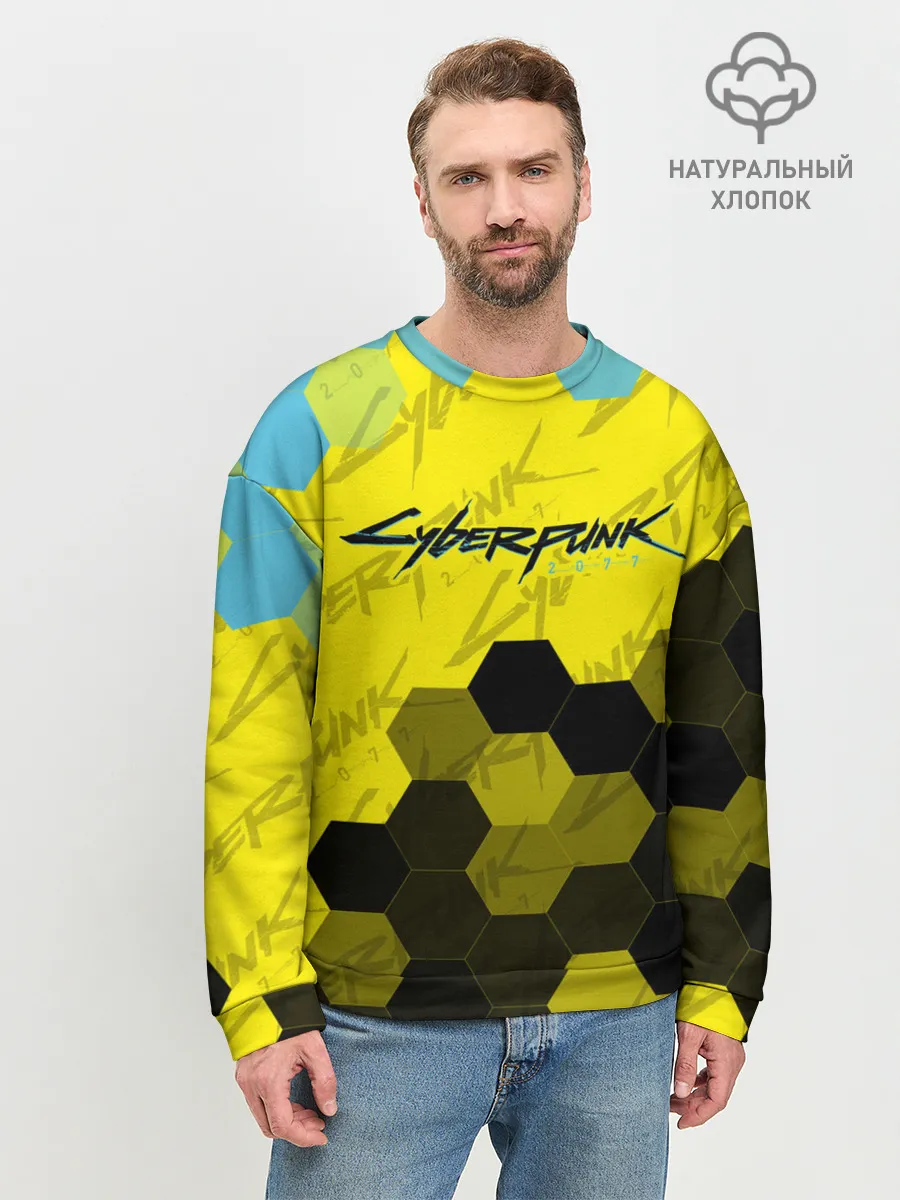 Мужской свитшот базовый / CYBERPUNK 2077 / Киберпанк