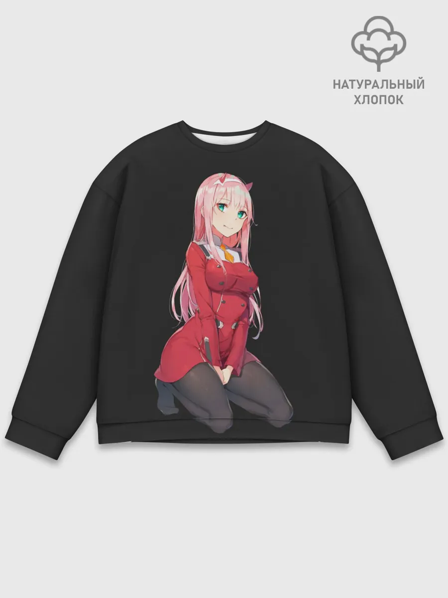 Мужской свитшот базовый / Прекрасная Zero Two