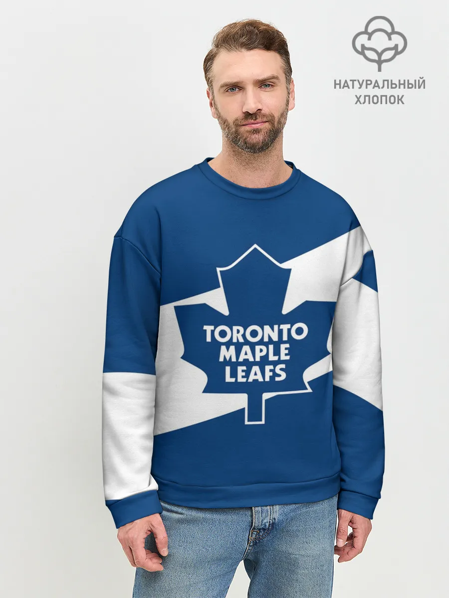 Мужской свитшот базовый / Торонто Мейпл Лифс