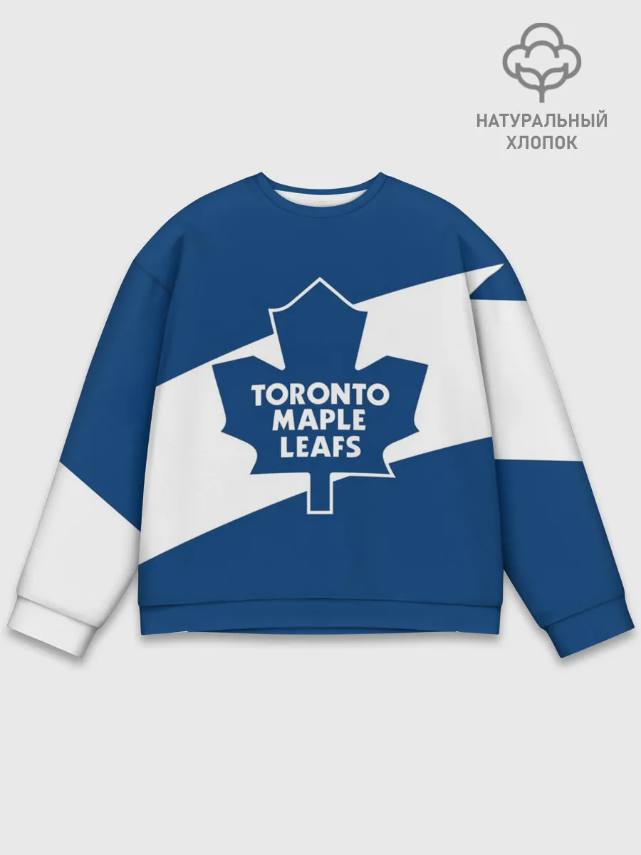 Мужской свитшот базовый / Торонто Мейпл Лифс