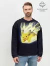 Мужской свитшот базовый / Pikachu Pika Pika
