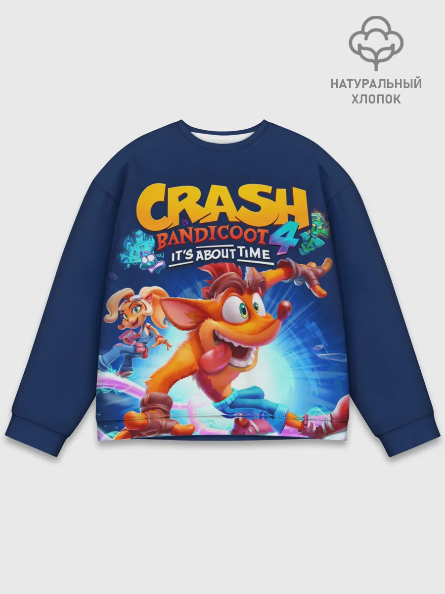 Мужской свитшот базовый / Crash Bandicoot