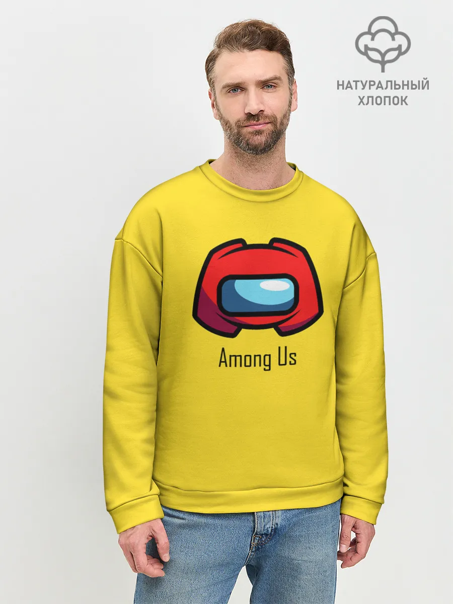 Мужской свитшот базовый / Among Us|LoGo