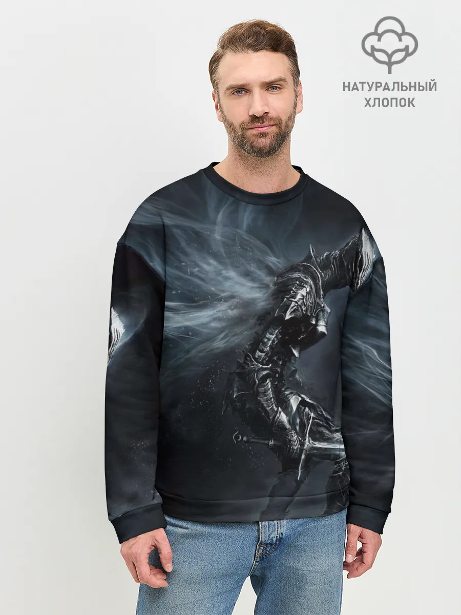 Мужской свитшот базовый / Ночной рыцарь