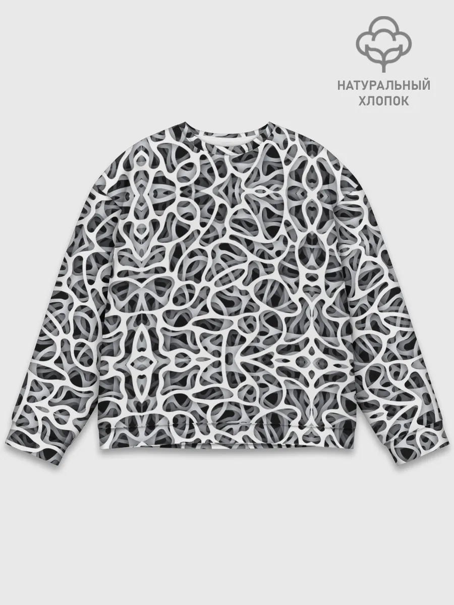 Мужской свитшот базовый / Абстракция