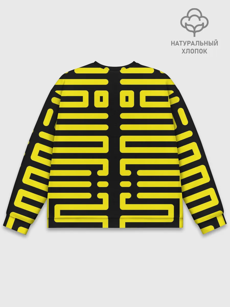 Мужской свитшот базовый / полосы, линии, узор,