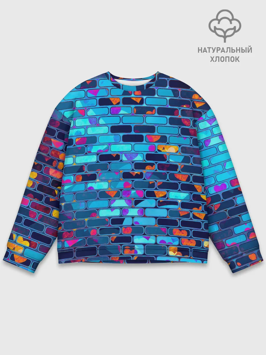 Мужской свитшот базовый / Кирпичики.