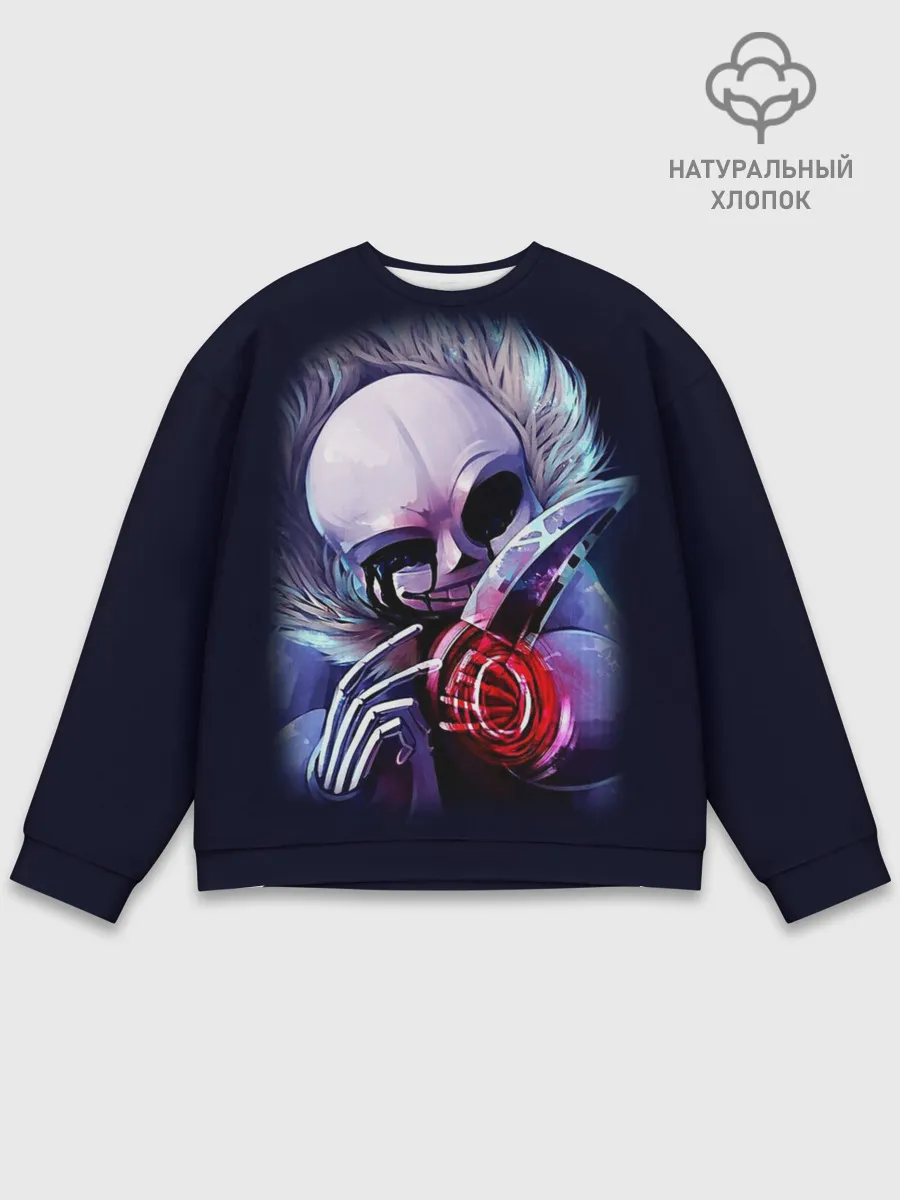 Мужской свитшот базовый / UNDERTALE SANS