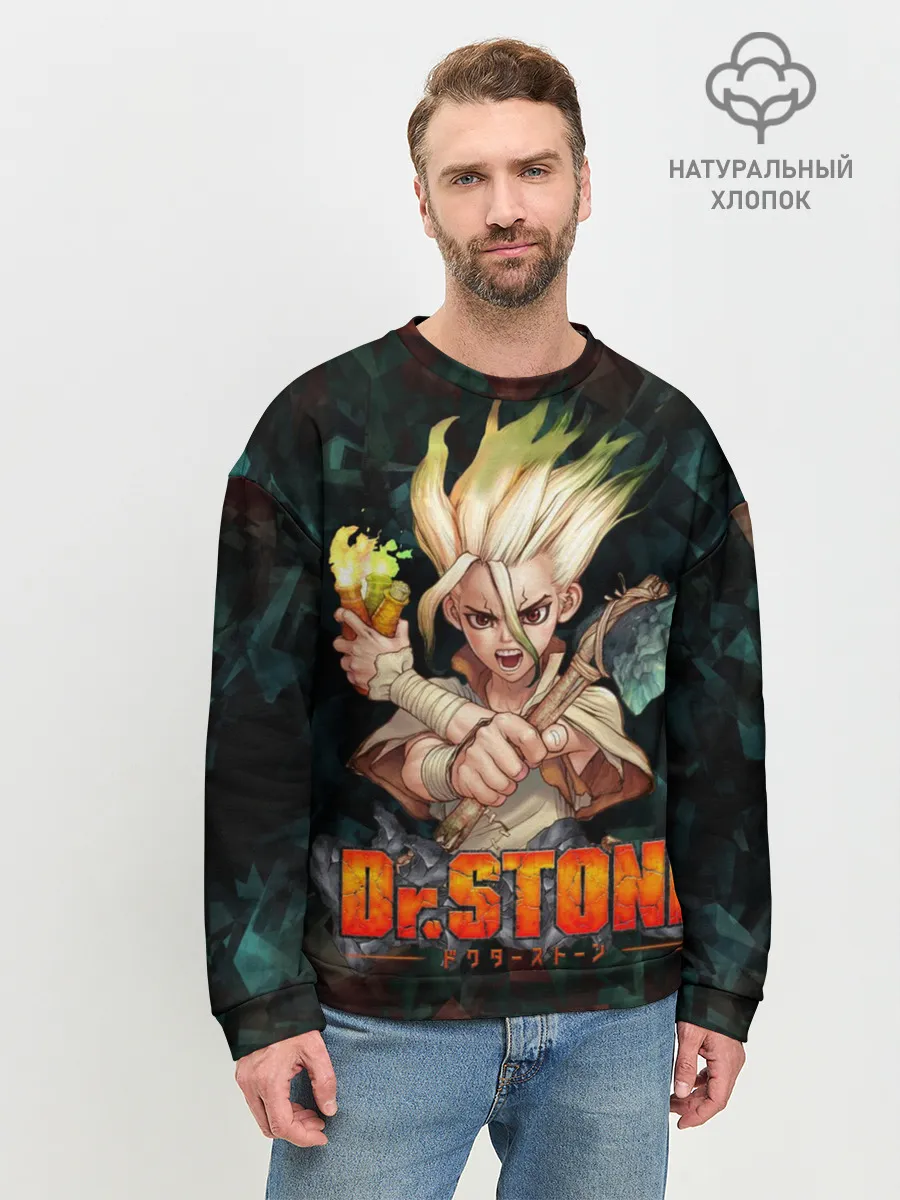 Мужской свитшот базовый / Doctor Stone | Доктор Стоун