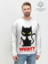 Мужской свитшот базовый / What Cat