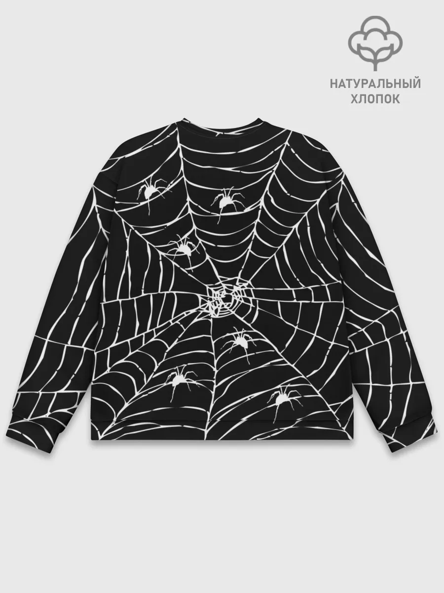 Мужской свитшот базовый / Паутина с пауками