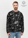 Мужской свитшот базовый / Паутина с пауками