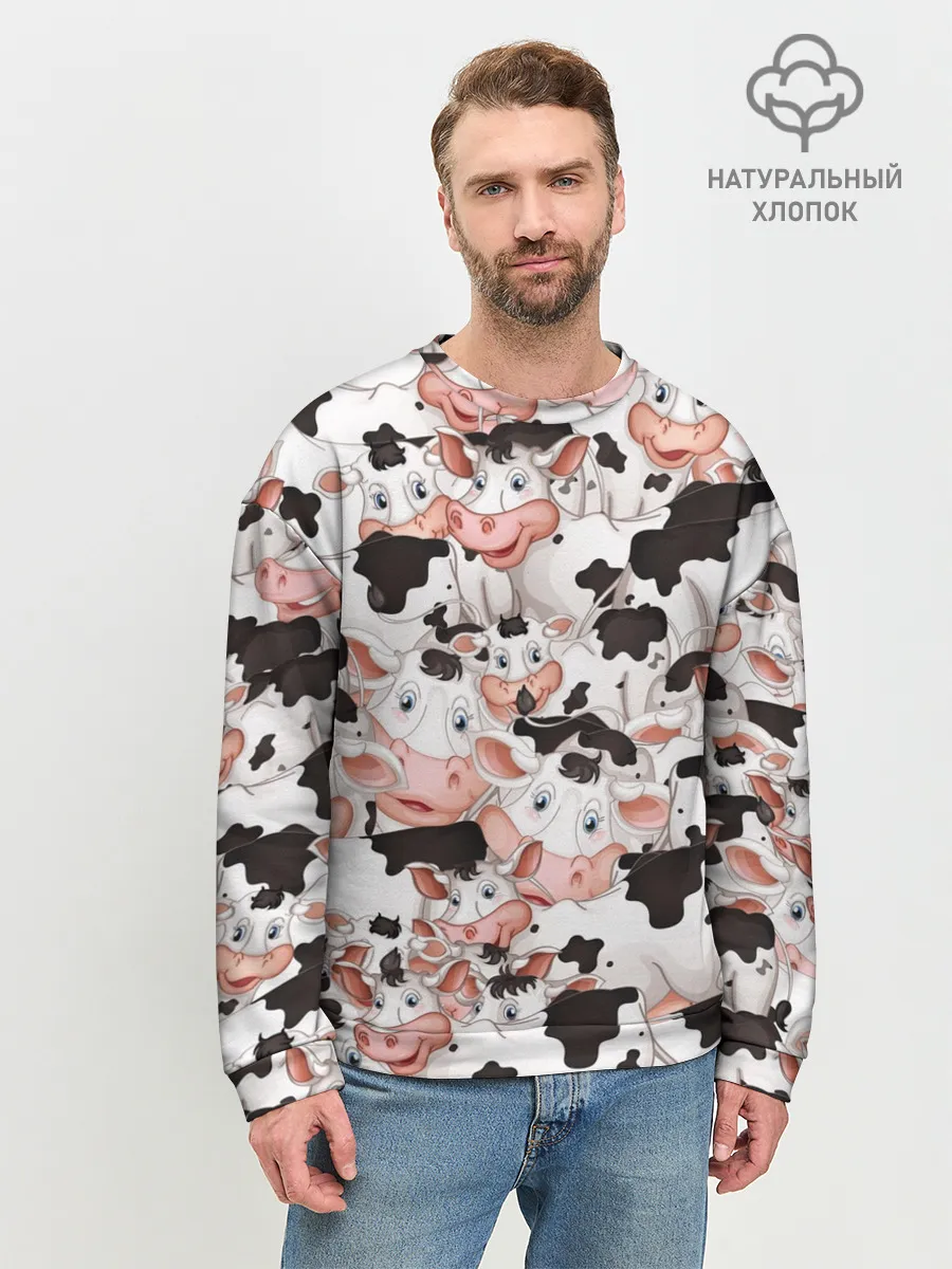 Мужской свитшот базовый / Коровы