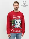 Мужской свитшот базовый / Happy Catmas