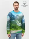 Мужской свитшот базовый / Альпийские горы