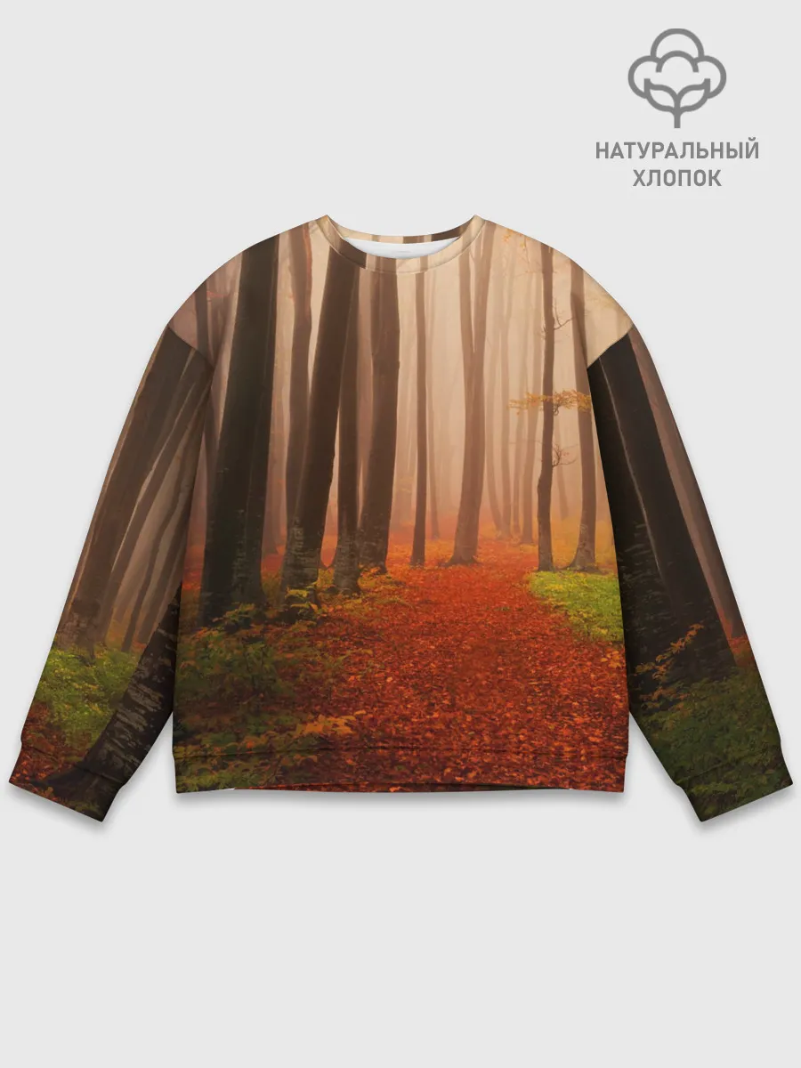 Мужской свитшот базовый / Осенний лес
