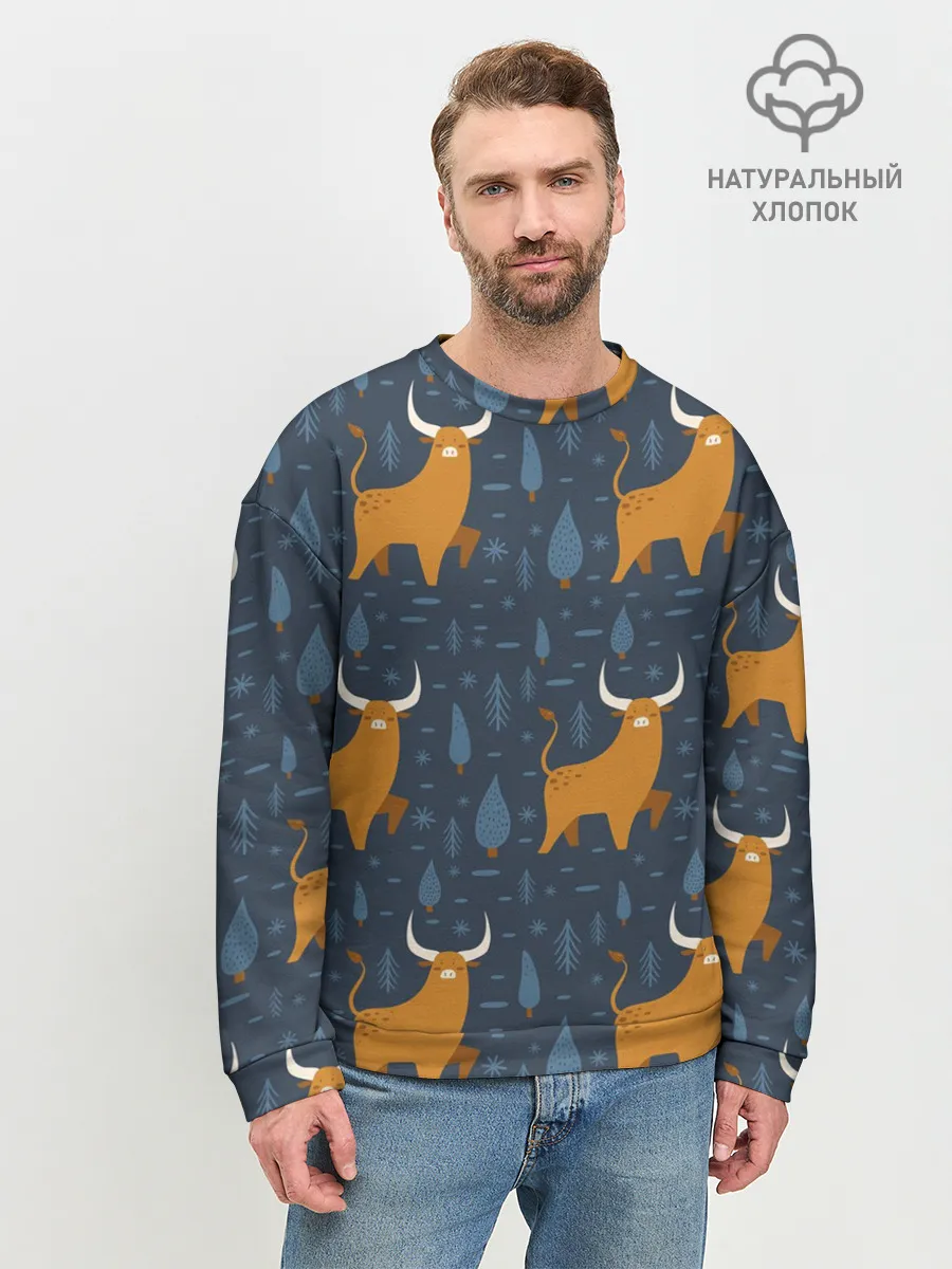 Мужской свитшот базовый / Быки