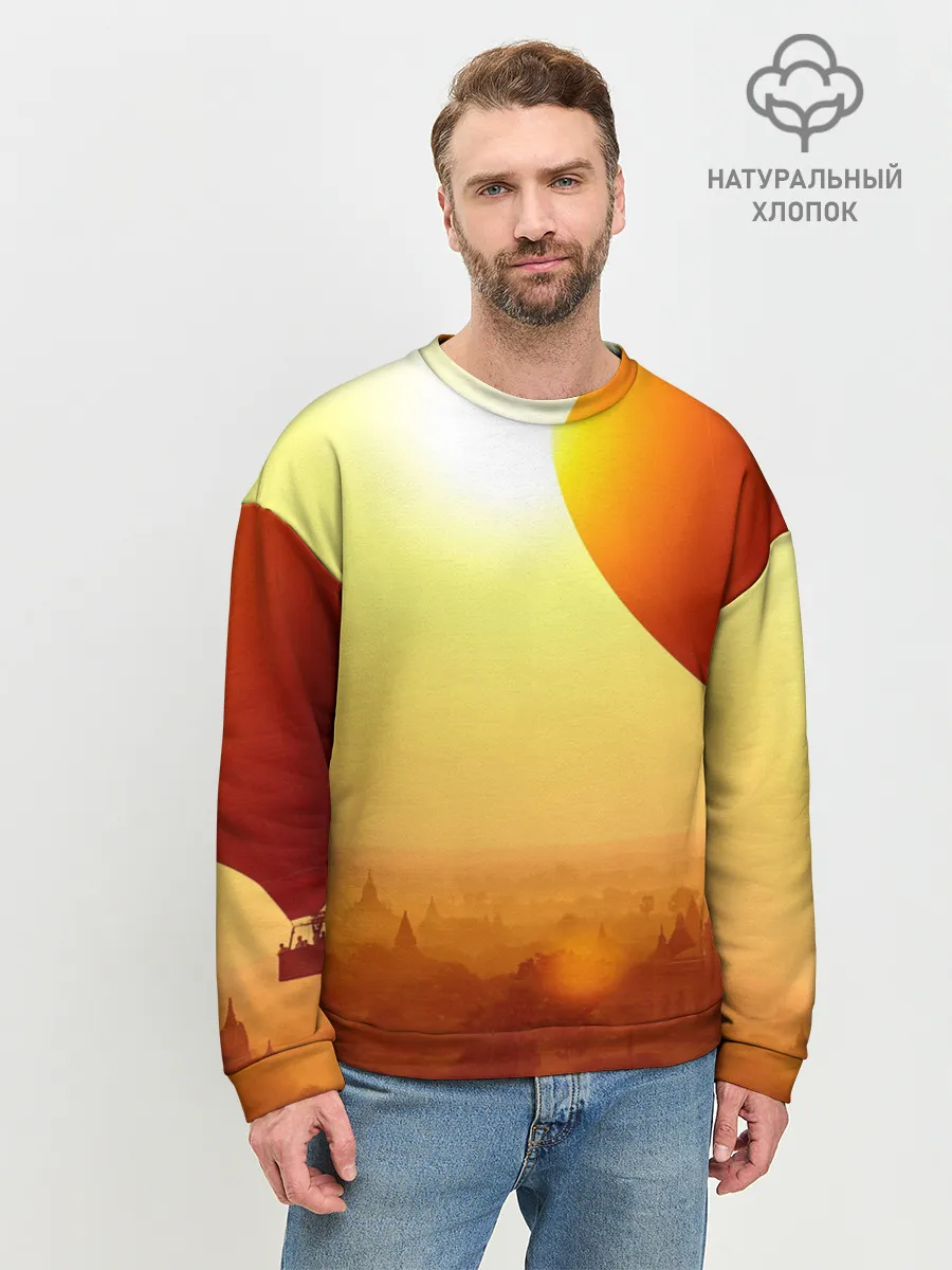 Мужской свитшот базовый / Город в пустыне