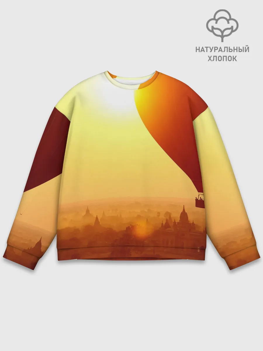 Мужской свитшот базовый / Город в пустыне