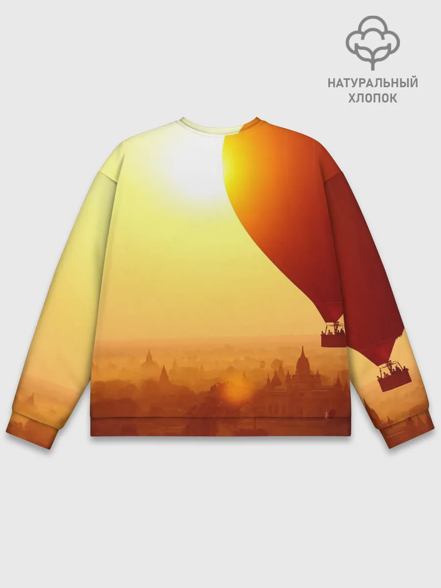 Мужской свитшот базовый / Город в пустыне