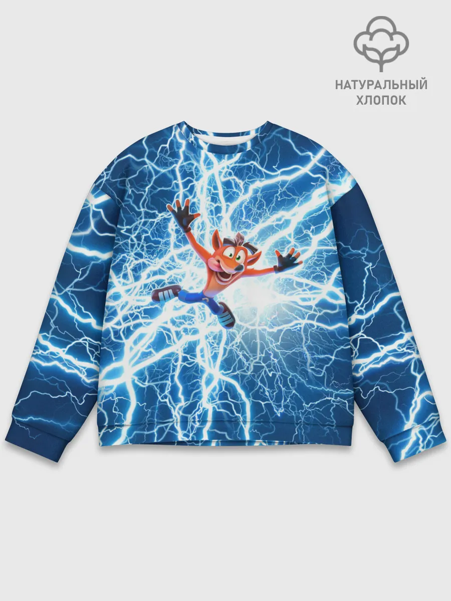 Мужской свитшот базовый / Crash Bandicoot