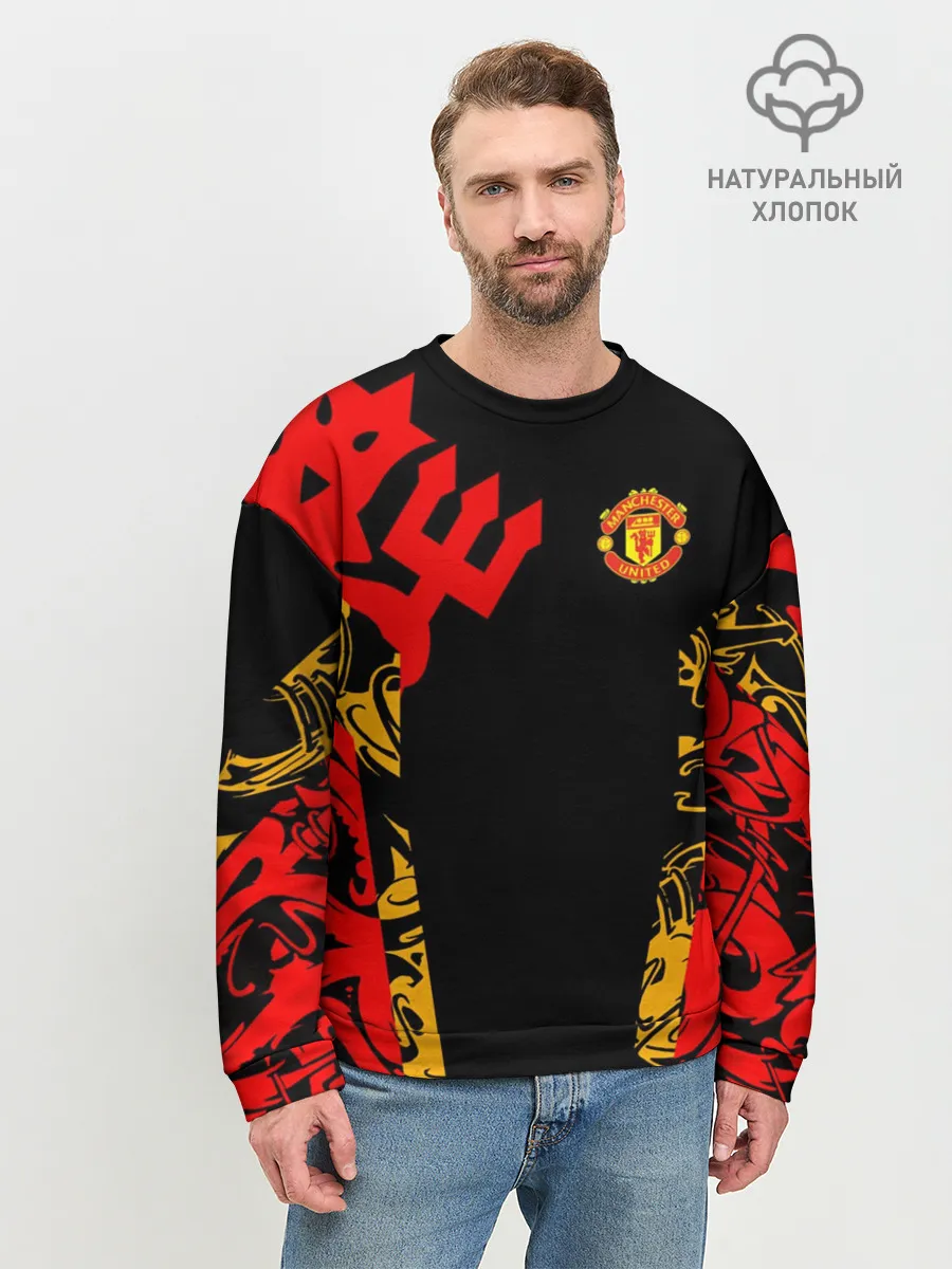 Мужской свитшот базовый / Manchester United | Red Devils
