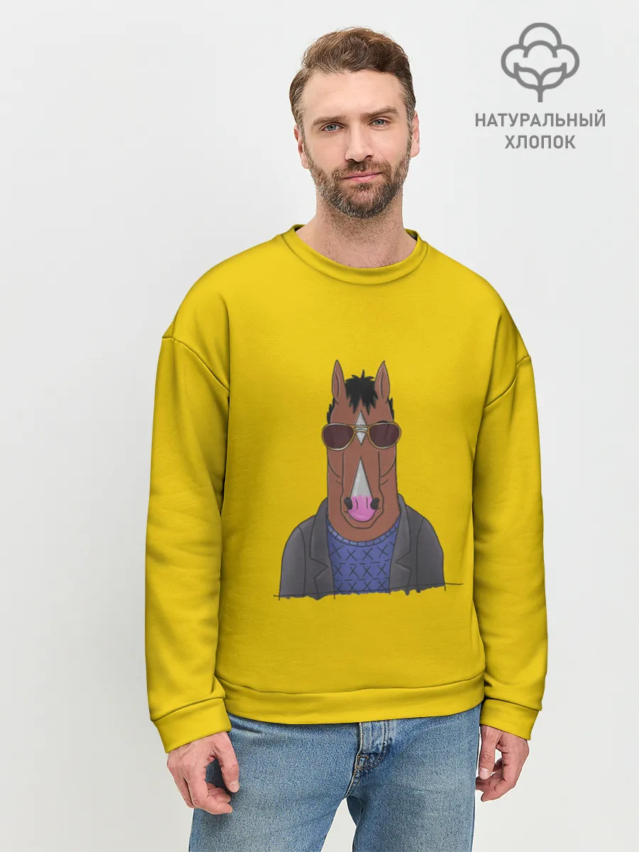 Мужской свитшот базовый / Конь БоДжек