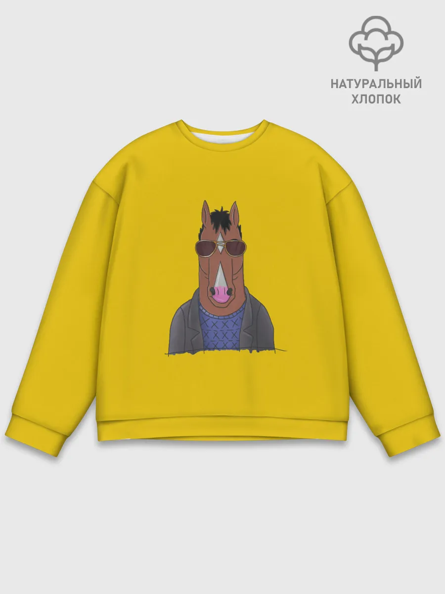 Мужской свитшот базовый / Конь БоДжек