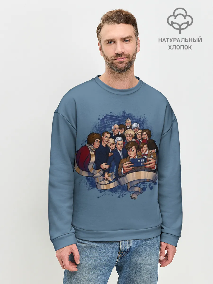 Мужской свитшот базовый / 13 докторов кто