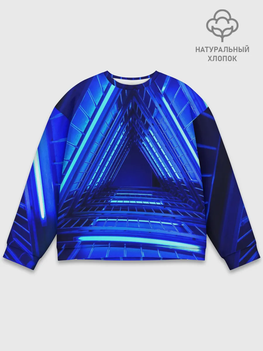 Мужской свитшот базовый / Неоновый тоннель