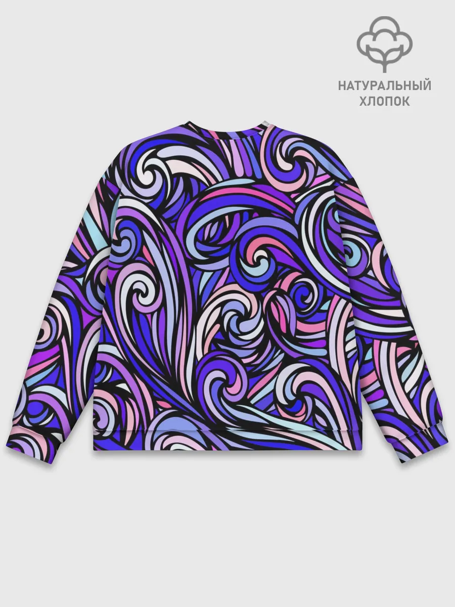 Мужской свитшот базовый / Волны