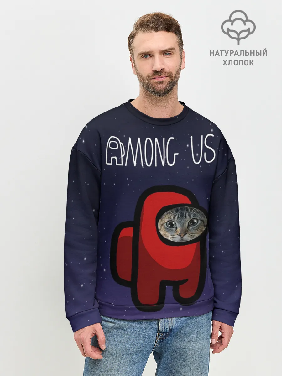 Мужской свитшот базовый / Cat impostor