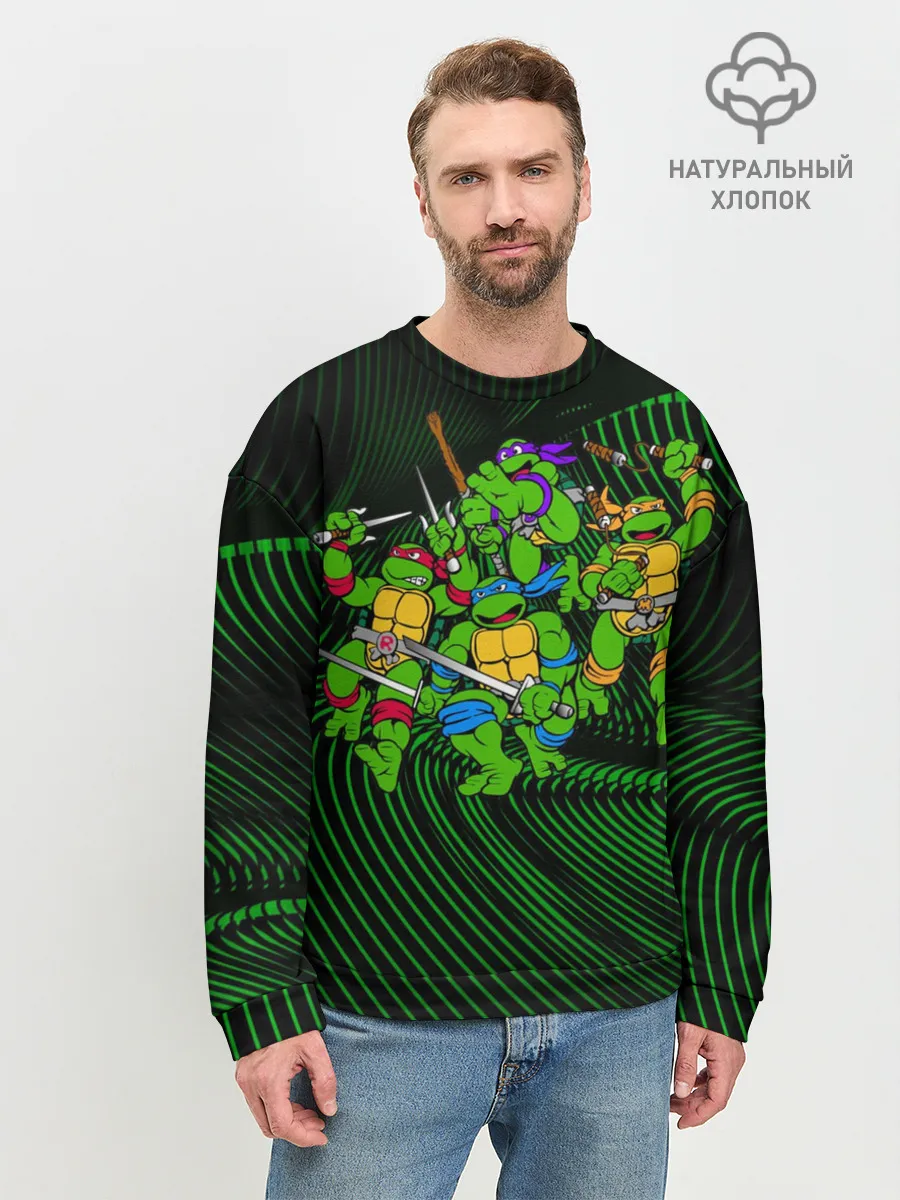 Мужской свитшот базовый / Супер Ниндзя Черепашки