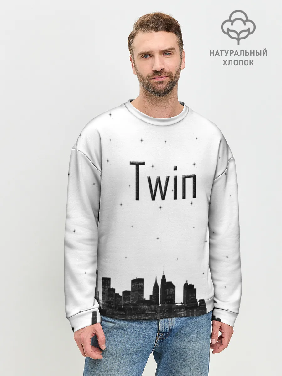 Мужской свитшот базовый / Twin cities