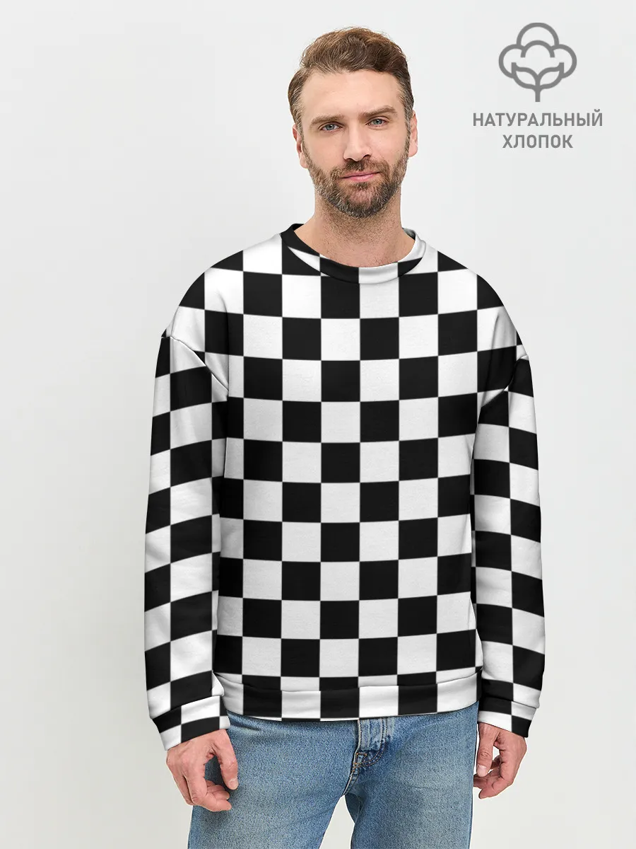 Мужской свитшот базовый / Шахматка