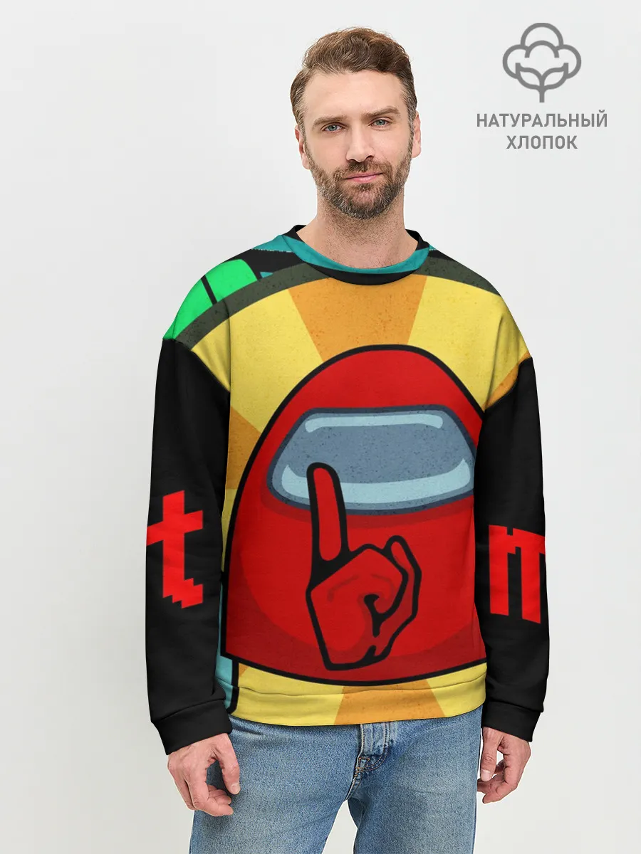 Мужской свитшот базовый / Among Us IMPOSTOR