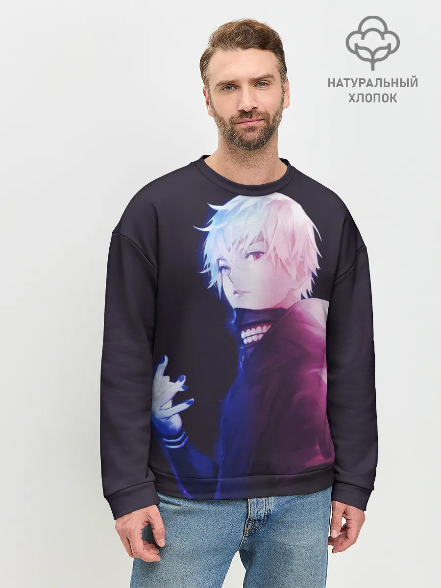 Мужской свитшот базовый / Kaneki Ken обернулся