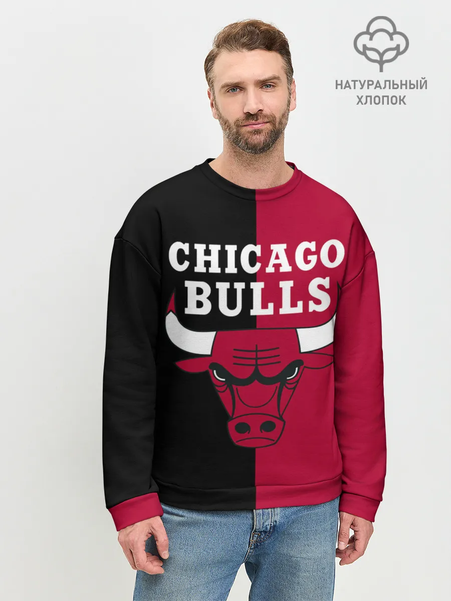 Мужской свитшот базовый / Чикаго Буллз
