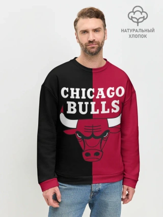 Мужской свитшот базовый / Чикаго Буллз