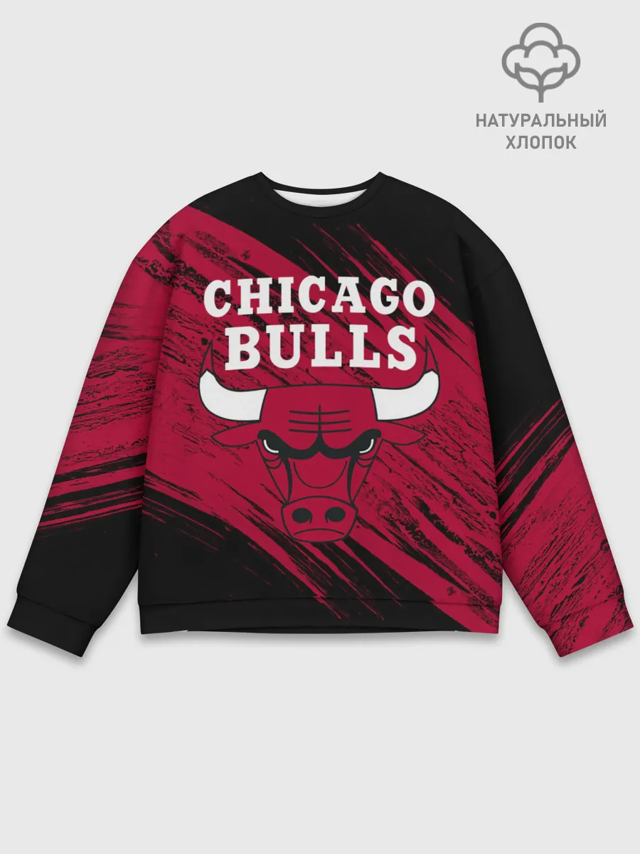 Мужской свитшот базовый / Чикаго Буллз