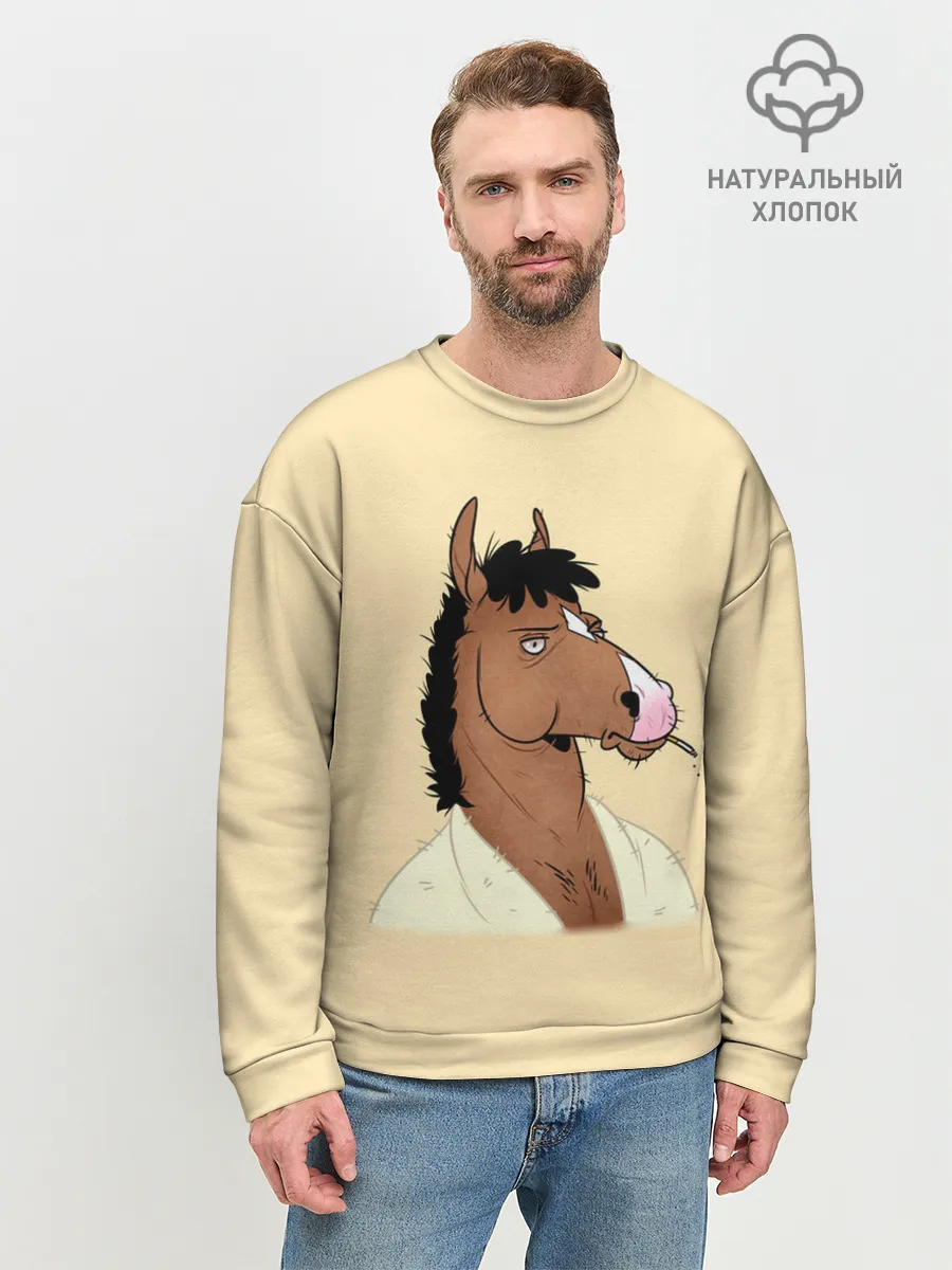 Мужской свитшот базовый / Конь БоДжек