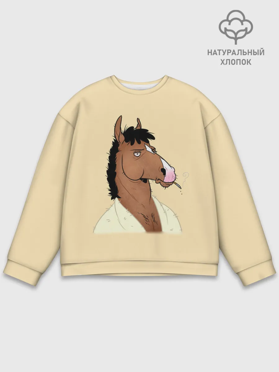 Мужской свитшот базовый / Конь БоДжек